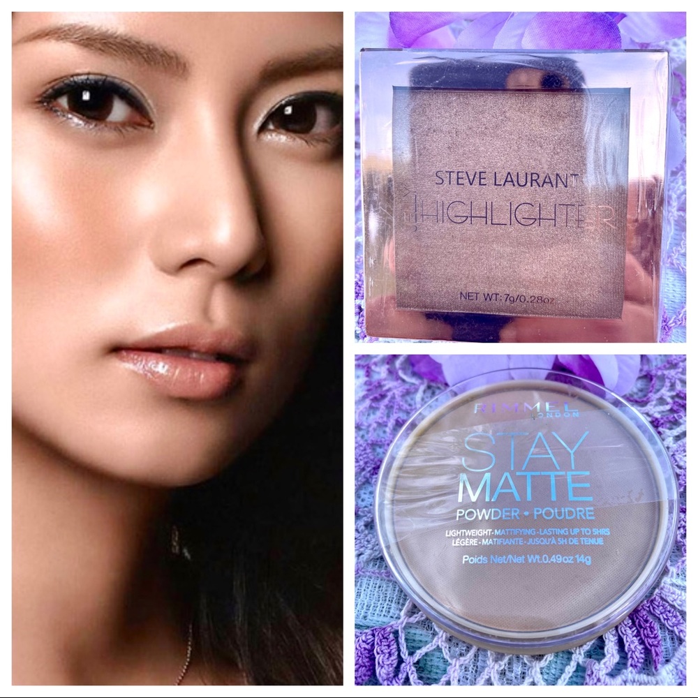 2Pc Set STEVE LAURANT JELLY HIGHLIGHTER Prosecco & Rimmel STAY MATTE 004 - Picture 16 of 16